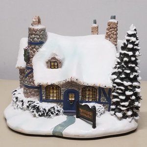 Hawthorn Village Thomas Kinkade Christmas Light Up Stonehearth Restaurant